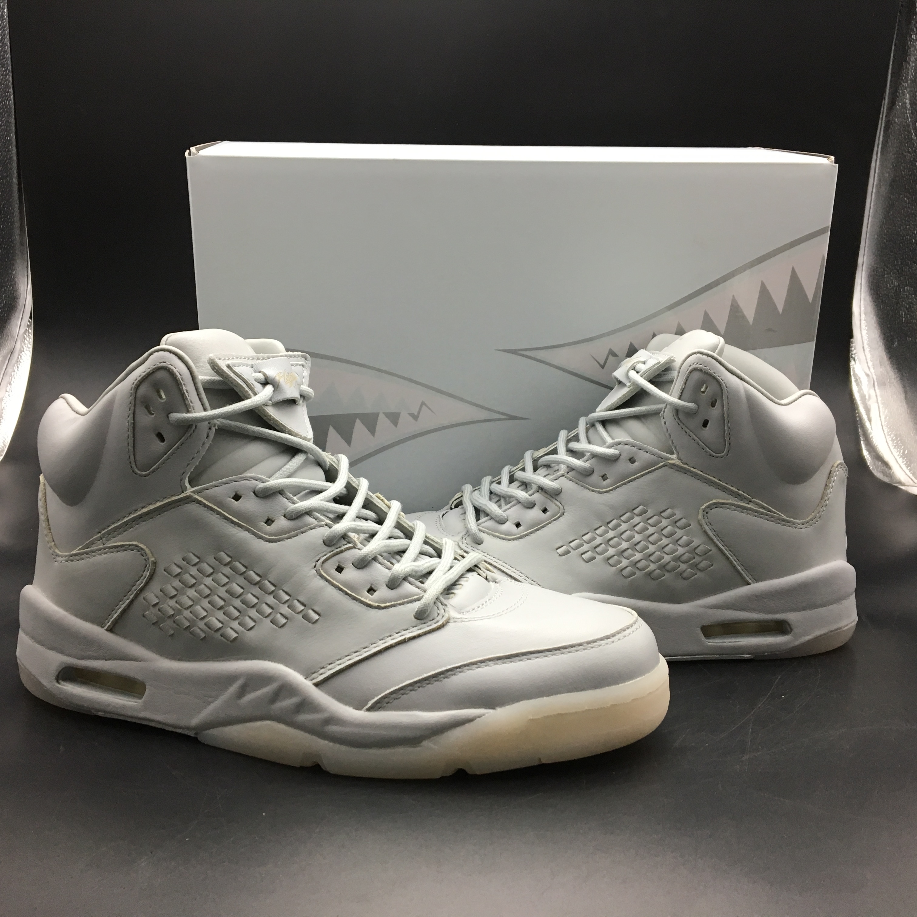 Air Jordan 5 Premium Pinnacle Grey Shoes - Click Image to Close